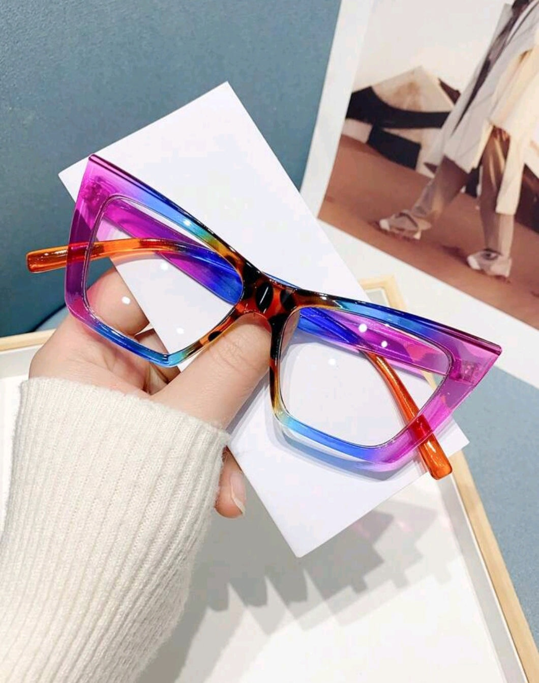 Colorful Cat Eye Glasses