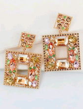 Load image into Gallery viewer, Pastel Square Drop Earrings
