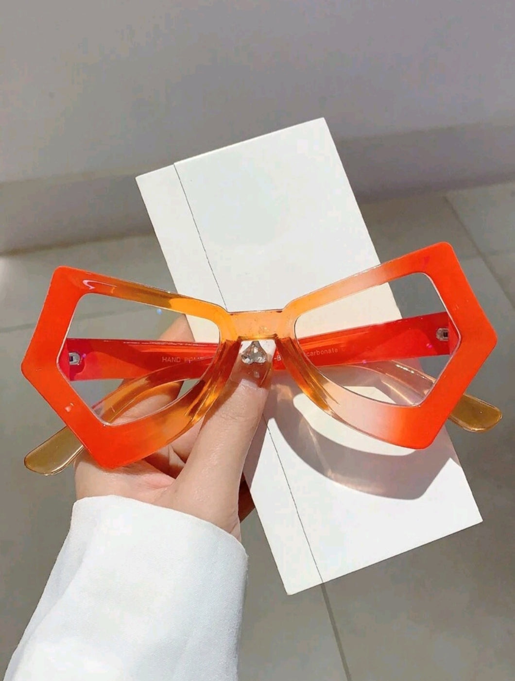 Orange Butterfly Sunglasses