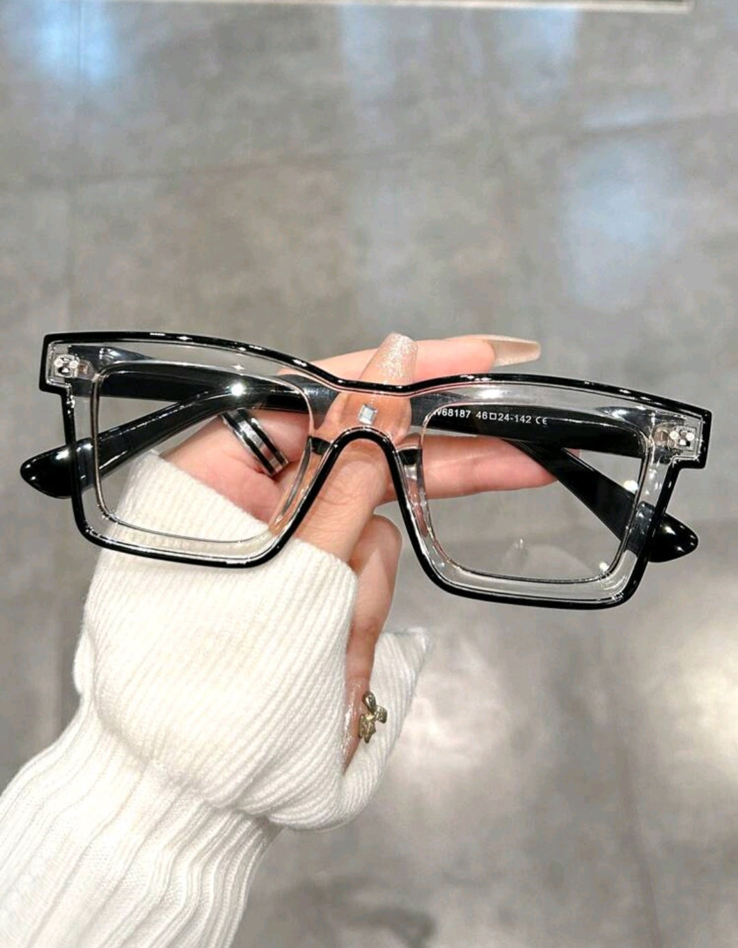 Clear and Black Cartoon Inspired Glasses