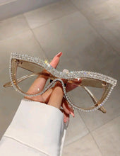 Load image into Gallery viewer, Rhinestone Cat Eye Sunglasses
