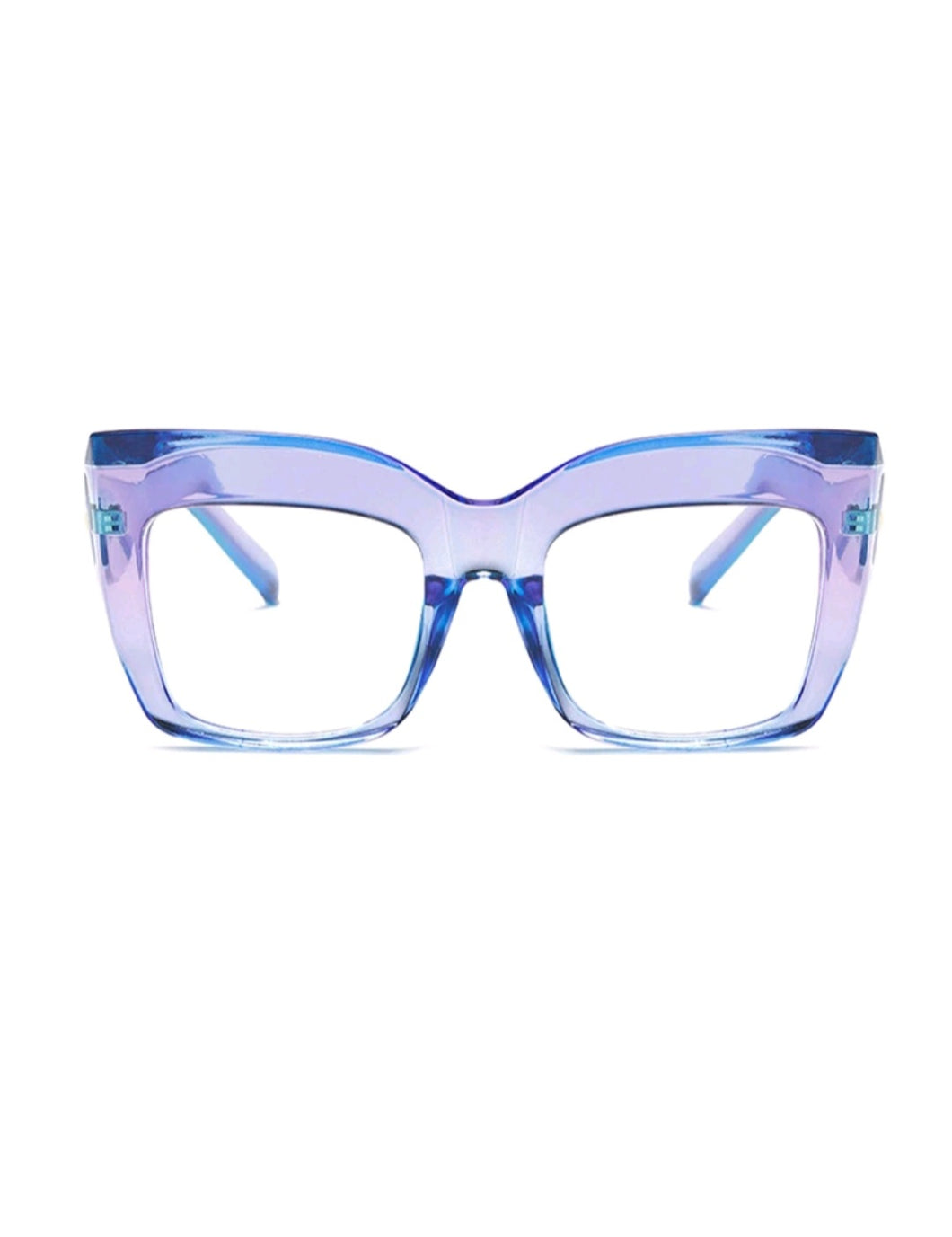 Purple and Blue Oversized Sunglasses