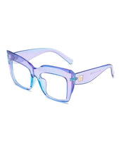 Load image into Gallery viewer, Purple and Blue Oversized Sunglasses
