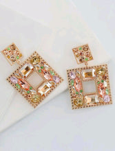 Load image into Gallery viewer, Pastel Square Drop Earrings
