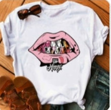 Load image into Gallery viewer, Pink Lips T-Shirt - Bossy Trendz Boutique 
