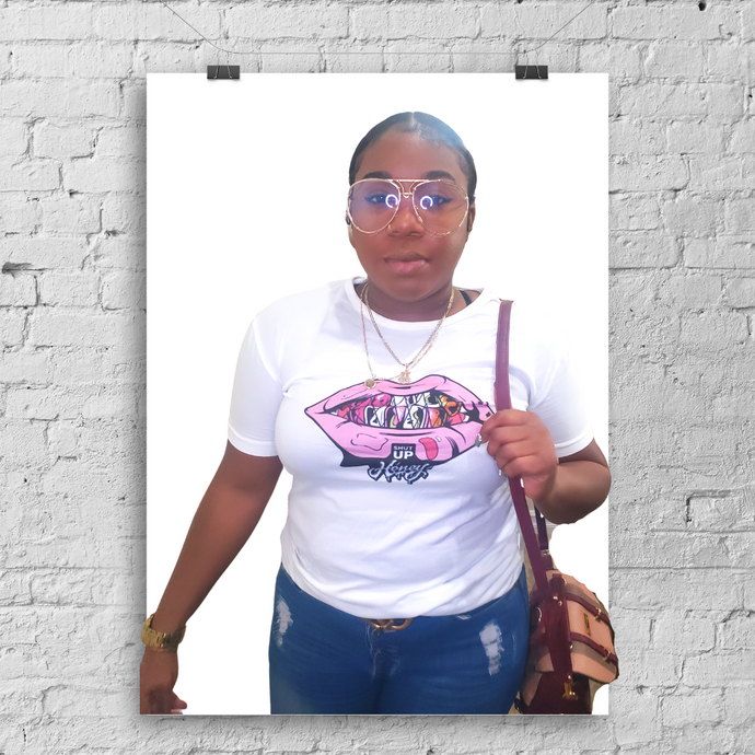 Pink Lips T-Shirt - Bossy Trendz Boutique 