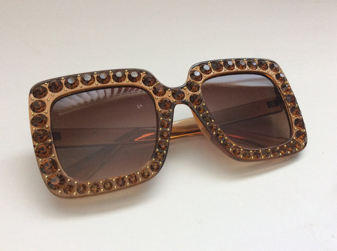 Brown Big Bling - Bossy Trendz Boutique 